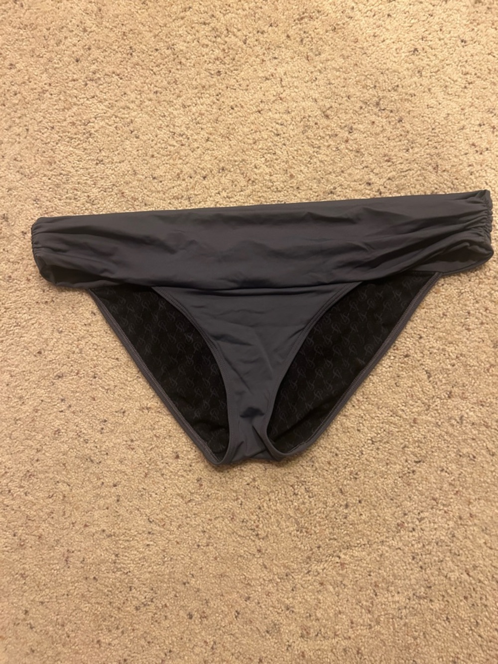 Victoria's Secret Fold-Over Bikini Bottom in Charcoal